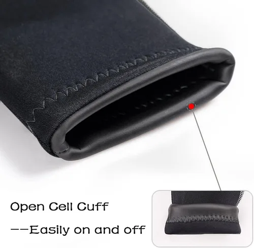 Vista 5 de OMGear Traje de neopreno para hombres y mujeres, 0.118 in, cuerpo completo, protección UV, una pieza, manga larga, trajes de buceo, traje de baño