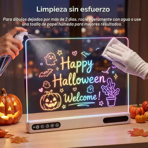Vista 7 de Tablero de dibujo LED recargable para niños: 20 horas de duración de la CV1