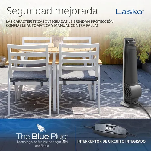 Vista 6 de Lasko Ventilador de torre oscilante Outdoor Living - 42" - YF202 - Beige
