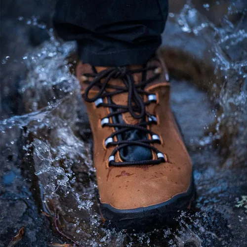 Vista 5 de ROCKROOSTER - Zapatos de senderismo para hombre 4 pulgadas impermeables antideslizantes puntera suave transpirables ligeros antifatiga Farland KS252