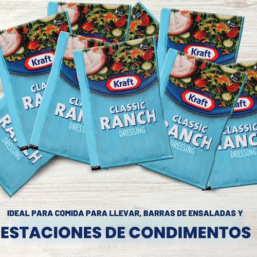 Vista 8 de Kraft Ranch - Paquete de aderezo para ensalada individual (paquetes de 1.5 onzas, paquete de 60)