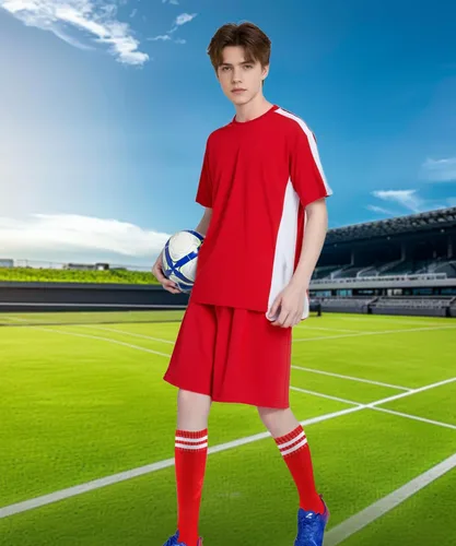 Vista 3 de M2C Camiseta y pantalones cortos de fútbol sólido para hombre con calcetines para entrenamiento de equipo deportivo