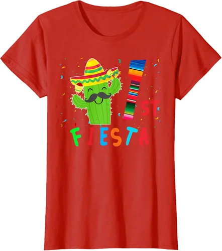 Vista 104 de Camiseta mexicana para fiesta temática de cumpleaños a juego, Negro, S