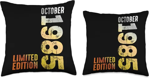 Vista 3 de Since October 1985 Retro 1985 Vintage 1985 October Throw Pillow
