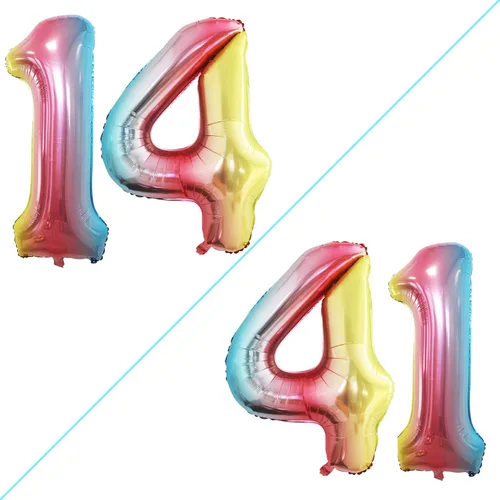 Vista 220 de Goer, conjunto de globos de papel aluminio para decoraciones de cumpleaños, globos de las letras de feliz cumpleaños y de números Oro