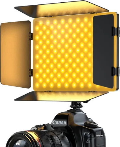 Vista 9 de Pixel Panel de luz de video LED, iluminación para cámara de fotografía, 20 W, bicolor, regulable, 2500-6500 K, luces LED de transmisión de estudio