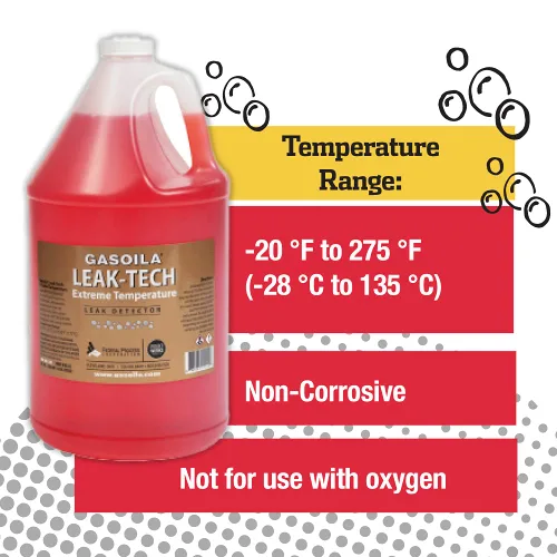 Vista 6 de Gasoila Spray detector de fugas de temperatura extrema, jarra de 1 galón, acción rápida, detección de fugas de larga duración, no tóxico