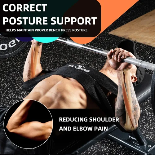Vista 10 de MANUEKLEAR Bench Press Band, Sling Bench Press Band for Men and Women Power Weight Lifting Fitness - Push Up Exercise Assistance Bench Block
