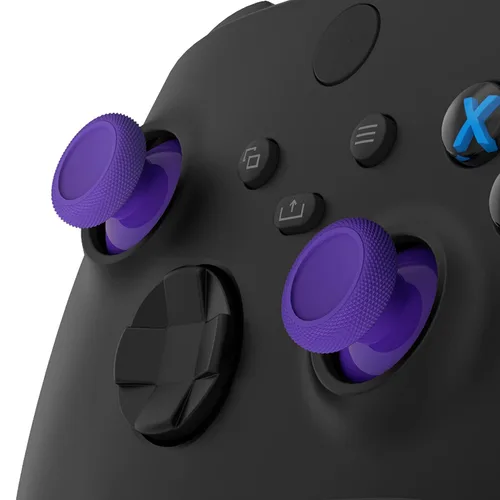 Vista 3 de eXtremeRate Replacement Controller Joystick for Xbox One - 4 PCS Purple Thumbsticks Analog Thumb Sticks Parts for Xbox Series XS, Xbox One SX, Elite