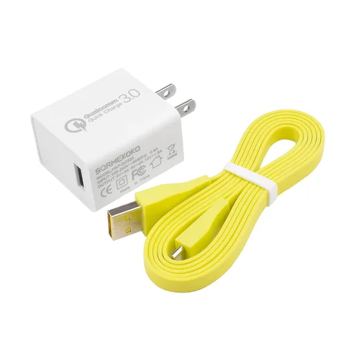 Vista 7 de Sqrmekoko Adaptador de cable de carga rápida compatible con Ultimate Ears UE Boom MEGABOOM altavoz inalámbrico blanco y amarillo