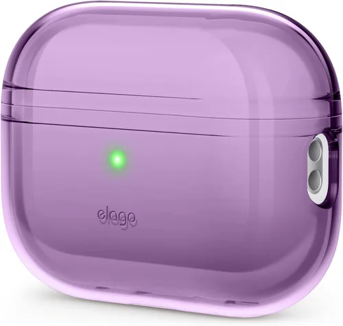 Vista 13 de elago Funda transparente compatible con AirPods Pro de 2ª generación, compatible con AirPods Pro 2, funda protectora, a prueba de golpes, carga Azul
