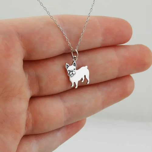 Vista 2 de FashionJunkie4Life Sterling Silver 3D Dog Breed Necklaces