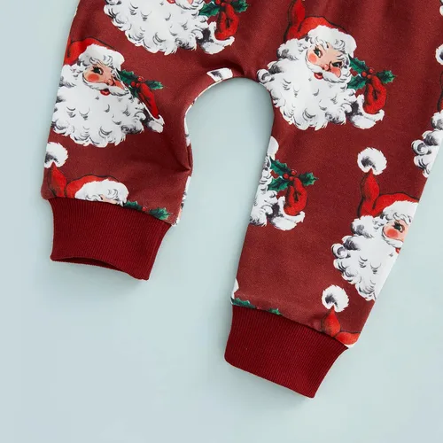 Vista 6 de VISGOGO Conjunto de sudadera de manga larga con estampado de letras para bebés, niños y niñas, ropa de otoño e invierno