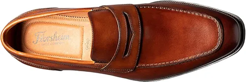 Vista 6 de Florsheim Sorrento Moc Toe Penny Mocasines para hombre sin cordones, Negro