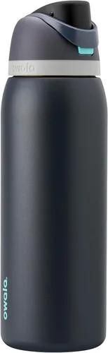 Vista 79 de Owala FreeSip - Acero inoxidable - 32 oz - Morado/Azul (pistas de esquí de los años 80)