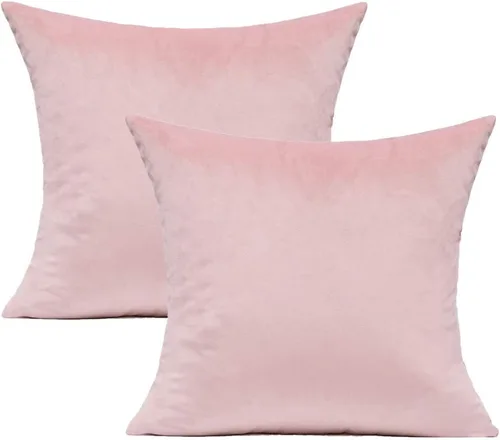 Vista 19 de VAKADO Juego de 2 fundas de almohada de terciopelo beige crema de 16 x 16 pulgadas, fundas de cojín cuadradas suaves y sólidas, decoración del hogar