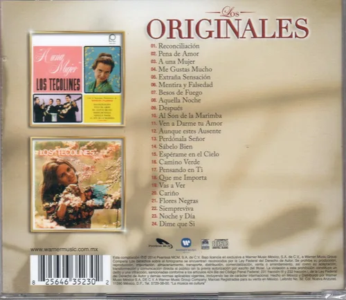 Vista 2 de LOS TECOLINES VOL.1 (EDICION LIMITADA) 2 EN 1 "LOS ORIGINALES PEERLESS,EL RESCATE DE LA BUENA MUSICA.