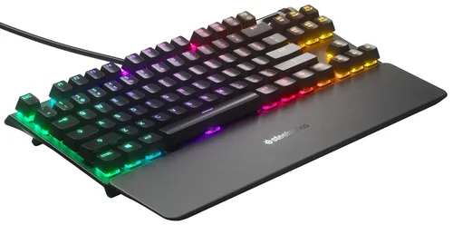 Vista 4 de SteelSeries Apex 7 TKL - Mechanical Gaming Keyboard - OLED Display - Brown Switches - American (QWERTY) Layout