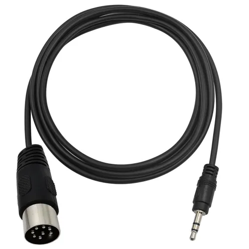 Vista 7 de Cable DIN de 8 pines a 0.138 in, conectores DIN de 8 pines macho a conector TRS macho de 0.138 in, cable convertidor de enchufe estéreo para cable