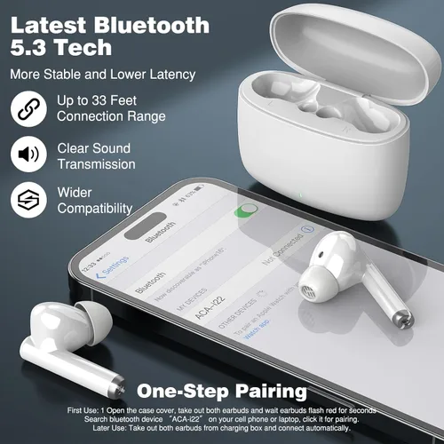 Vista 4 de Auriculares inalámbricos Bluetooth 5.3 para Samsung Galaxy S24 S23 Ultra