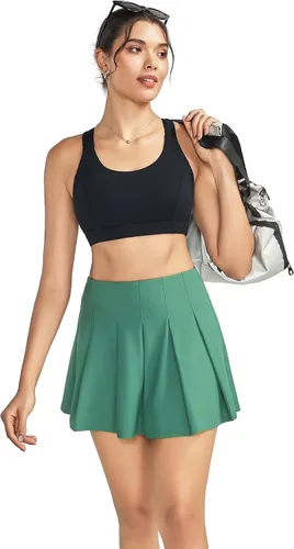 Vista 4 de RUNNING GIRL Brasier deportivo para mujer de alto soporte, espalda cruzada acolchada, brasier deportivo con tirantes delgados, brasier de yoga
