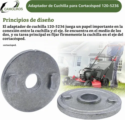 Vista 4 de 120-5236 (paquete de 4) Adaptador de cuchilla para cortacésped Toro 30 "TimeMaster 20199 20200 Piezas de repuesto