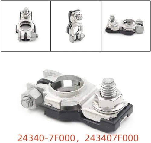 Vista 6 de Conector de extremo de terminal positivo de la batería + tuerca para Nissan #24340-7f000 243407f000