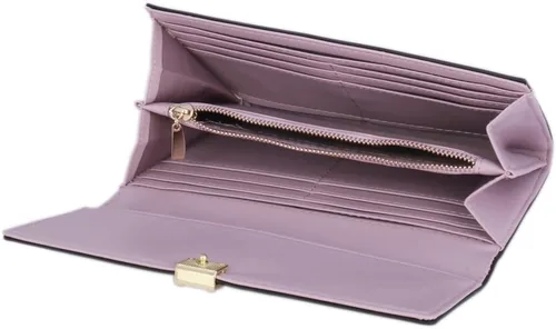 Vista 3 de Día de Saturn largas elegante de la mujer metálica cuadrada Embrague cartera