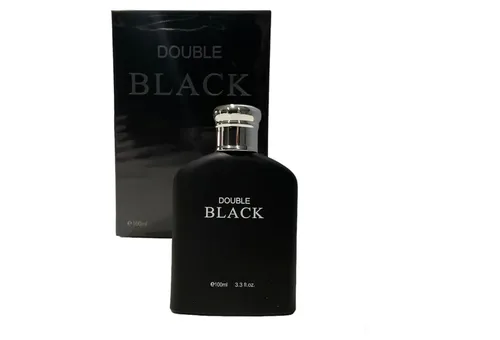 Vista 2 de Royal Fragrance Double Black 3.3 onzas para hombre Eau de Toilette Spray Colonia