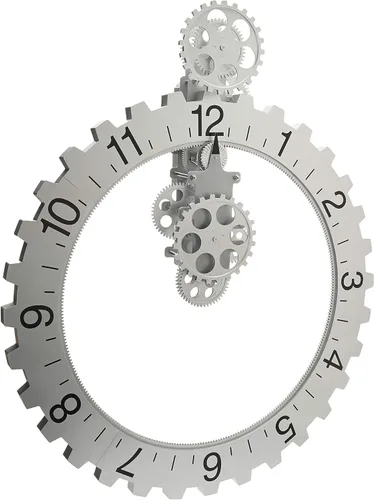 Vista 4 de Kikkerland Reloj grande para pared de rueda giratoria