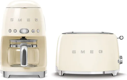 Vista 17 de Smeg Paquete de cafetera de goteo retro y tostador de 2 rebanadas (negro)