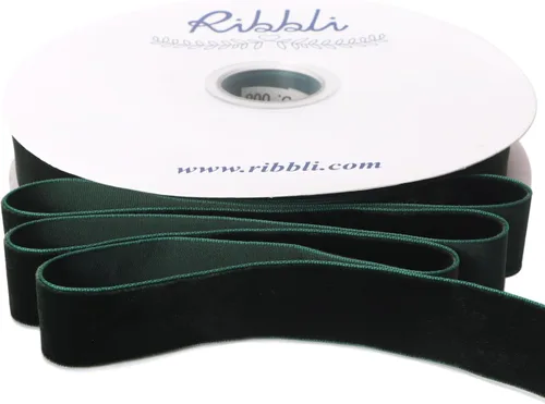 Vista 19 de Ribbli - Cinta de terciopelo negro de 1 pulgada, carrete continuo de 25 yardas, cinta de Navidad negra para envoltorios de regalos, manualidades