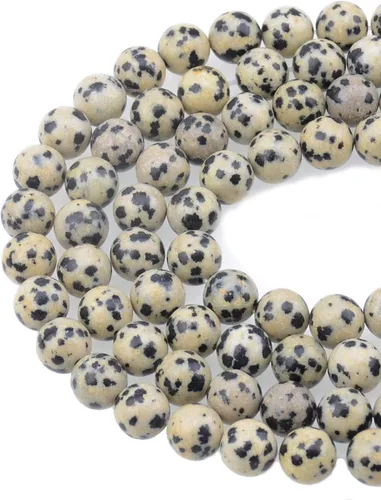 Vista 15 de Cuentas sueltas de 0.315 pulgadas/8mm de piedra natural redonda para hacer joyas con cordón elástico