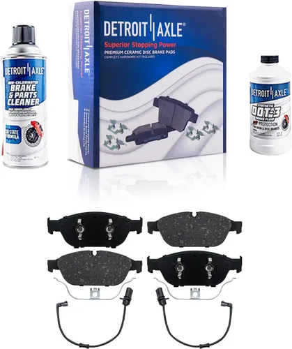 Vista 106 de Detroit Axle - Pastillas de Freno Delantero Izquierdo Reemplazo de Pinza de Disco para Dodge Ram 1500 Dakota Mitsubishi Raider - Juego de 3 piezas