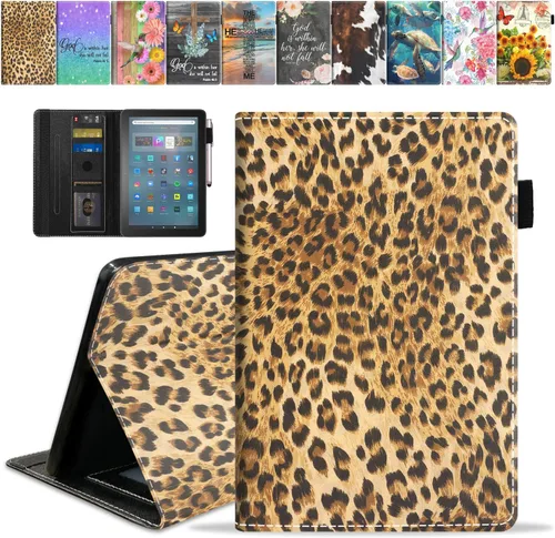 Vista 31 de Funda para tableta Amazon Fire Max 11 (11 pulgadas, 13ª generación, versión 2023) con ranura para tarjetas y apagado y encendido automático, funda