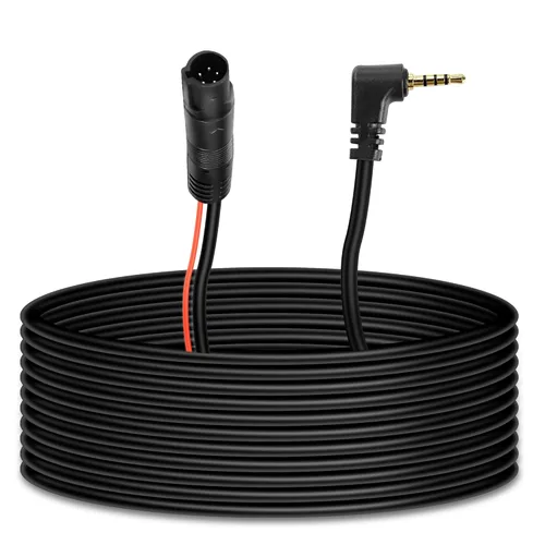 Vista 8 de MEIRYFA - Cable de cámara de visión trasera de 4 pines, cable de 4 pines macho a macho de 0.098 pulgadas, cable de extensión de espejo retrovisor