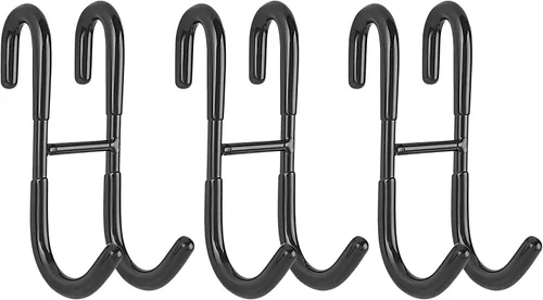Vista 25 de Simtive Ganchos para Puerta de Ducha (Paquete de 2), Ganchos para Toallas para Baño de Vidrio Sin Marco para Squeegee, Negro