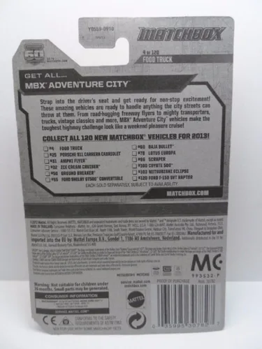 Vista 3 de Matchbox 2013 #004 MBX Adventure City Food Truck 4 de 120