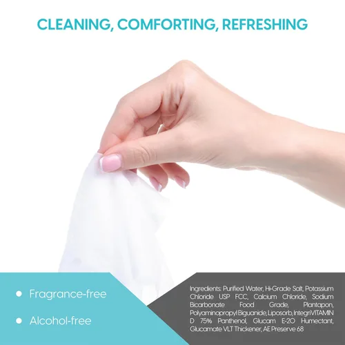 Vista 4 de Toallitas transparentes para párpados C prehumedecidas para ojos secos, toallitas de limpieza de párpados sin enjuague, toallitas de viaje envueltas