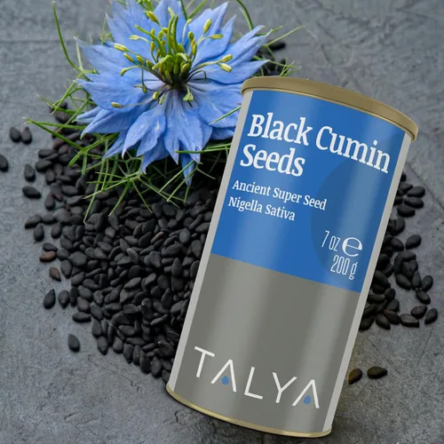 Vista 7 de TALYA Semillas de comino negro, 7 oz (200 g) – Semilla antigua de alta calidad, Nigella Sativa, apoyo inmunológico, alta timoquinona, sin gluten