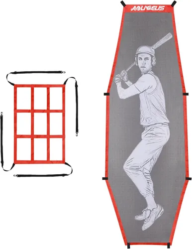 Vista 8 de Baseball Softball Batter Dummy with Adjustable Strike Zone