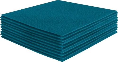 Vista 127 de FabricLA Hojas de fieltro acrílico para manualidades, cuadrados de fieltro precortados suaves de 4 x 4 pulgadas (3.9 in x 3.9 in), utiliza hojas