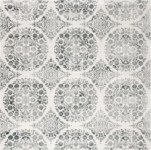 Vista 4 de MARTHA STEWART x Safavieh MSR0958H - Alfombra de 8 x 10 pies, color carbón y marfil, no desprende pelusa, para entrada, sala de estar, comedor