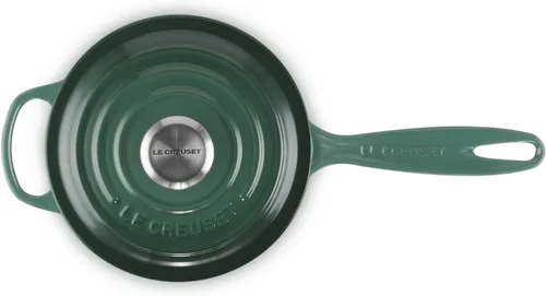 Vista 2 de Le Creuset Cacerola Signature de hierro fundido esmaltado, 1.75 cuartos de galón., Artichaut