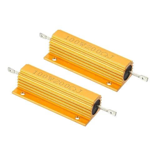 Vista 11 de PATIKIL 100 W 0,01 Ohm Resistencia con carcasa de aluminio, 2 paquetes de resistencias con carcasa de aluminio, resistencias bobinadas en caja