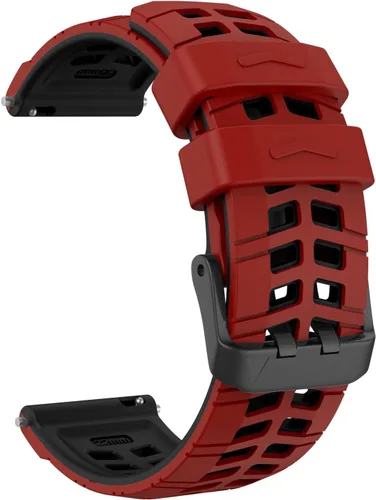 Vista 12 de OVERSTEP Correa de silicona de 0.866 in compatible con Garmin Vivoactive 4, Venu 2, Forerunner 265, 255, Samsung Gear S3 Frontire, Galaxy Watch