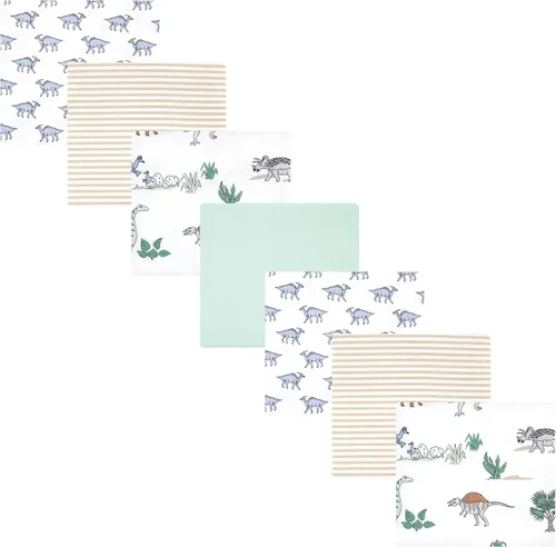 Vista 129 de Hudson Baby Unisex Baby Cotton Flannel Receiving Blankets Bundle, Neutral Woodland Pals, One Size (Pack of 2)