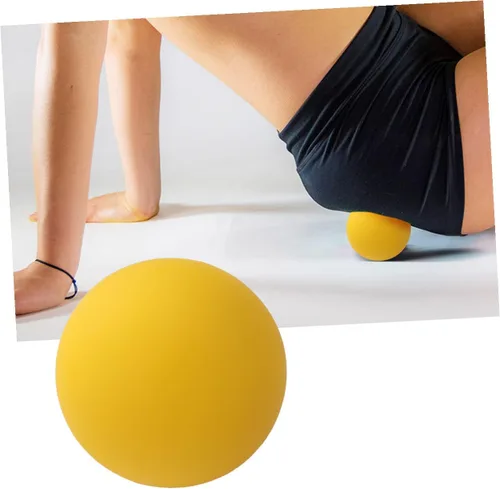 Vista 4 de Mipcase Bola de masaje de yoga de silicona para rodillo muscular y liberación miofascial rodillo trasero extra firme para terapia física y alivio
