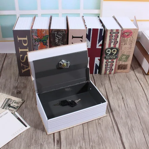 Vista 3 de Caja de seguridad secreta de libro de diccionario, caja de depósito oculta, caja de dinero oculta, caja de dinero, caja de seguridad para joyas