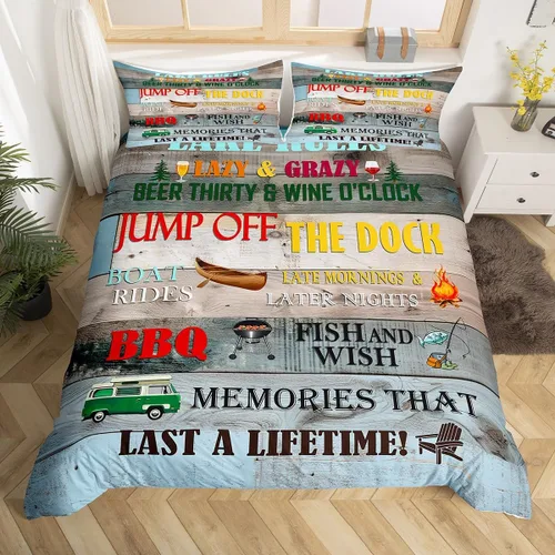 Vista 50 de Erosebridal Funda de edredón de ancla náutica, juego de ropa de cama con brújula oceánica, tamaño individual para niños, adolescentes, adultos